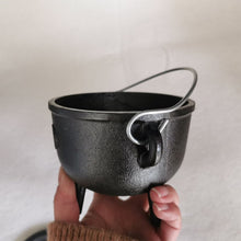 Load image into Gallery viewer, Pentacle Cast Iron Cauldron - Witch of Dusk
