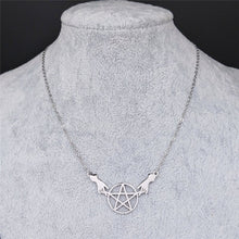 Load image into Gallery viewer, Witch&#39;s Hands Pentacle Necklace - Witch of Dusk
