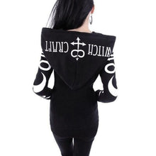 Load image into Gallery viewer, Witchcraft Symbolic Zip Hoodie freeshipping - Witch of Dusk
