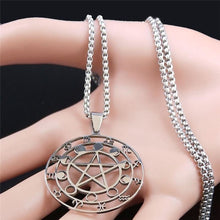 Load image into Gallery viewer, Zodiac Moon Phase Pentacle freeshipping - Witch of Dusk
